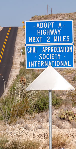 Highway sign.